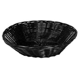 Zodiac Black Polyrattan Round Basket 8.5"